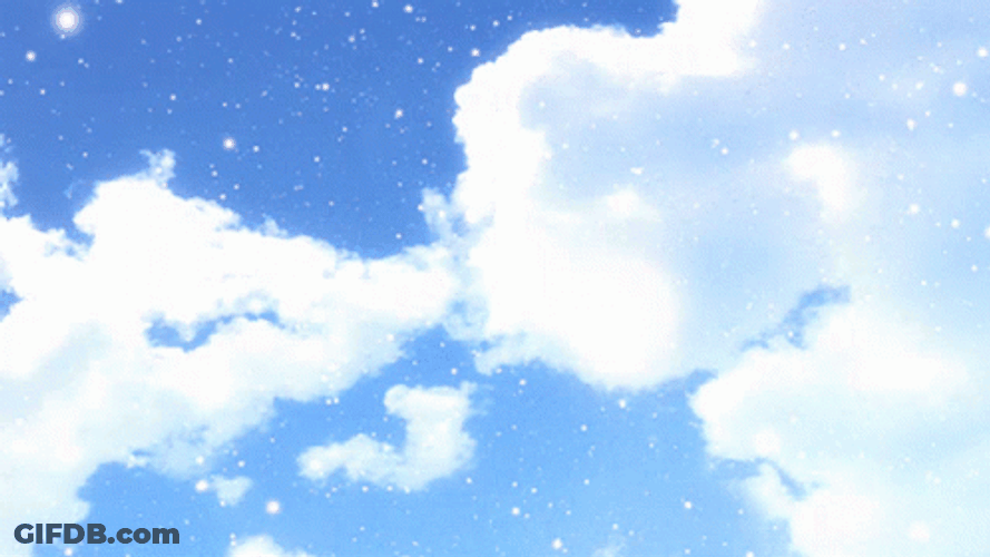 Sky Clouds Light Sparkles GIF