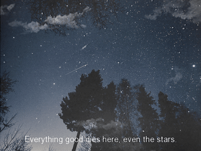 Sky Falling Stars Die GIF