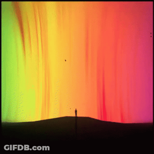 Sky Gasses Flashing Colors GIF