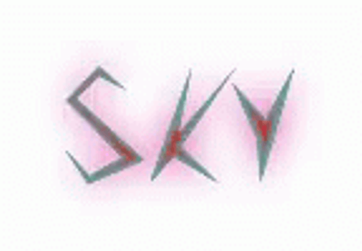 Sky Text Art GIF