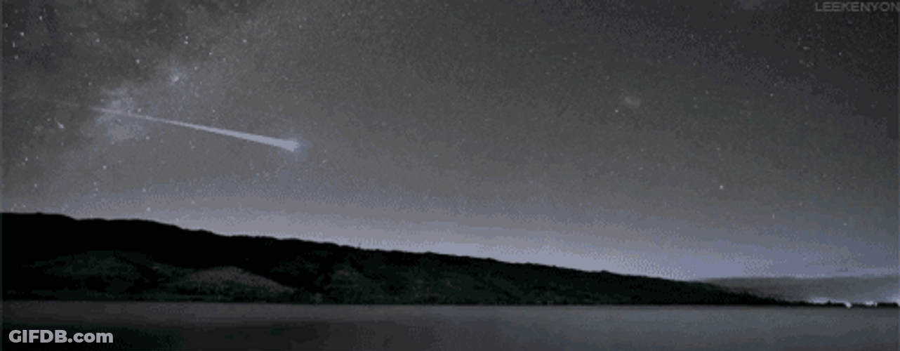 Sky Time-Lapse Shooting Stars GIF