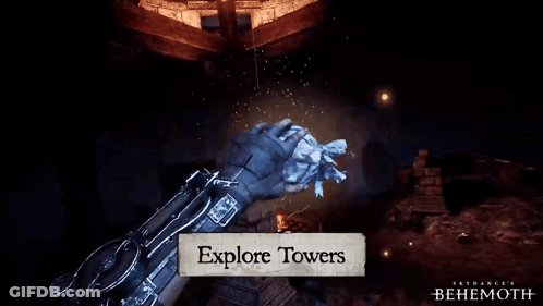 Skydance's Behemoth Heart Statue GIF