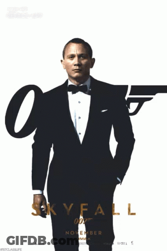 Skyfall Man In Tuxedo And Bow Tie GIF