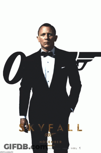 Skyfall Man In Tuxedo And Bow Tie GIF