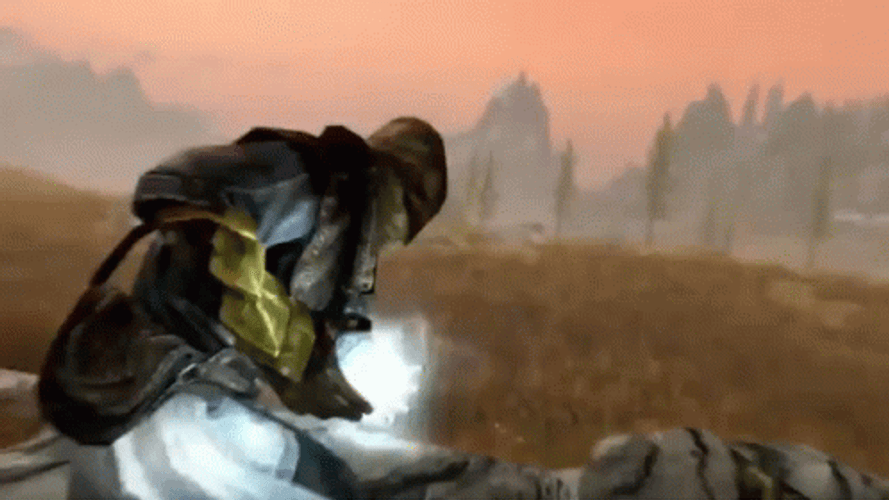 Skyrim Deer Butt Shot GIF
