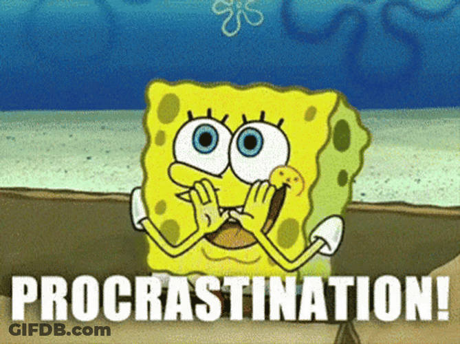 Slacker Procrastination Spongebob GIF