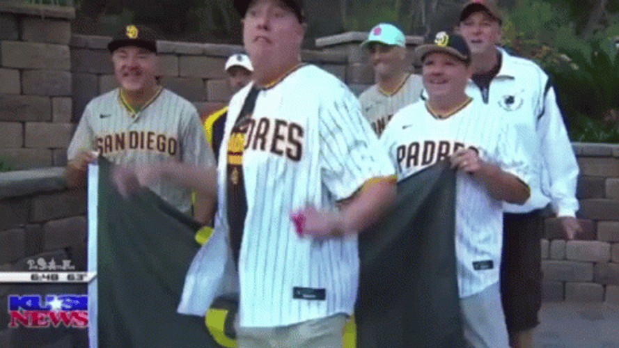 Slam Diego Padres Fans Happy Dance GIF