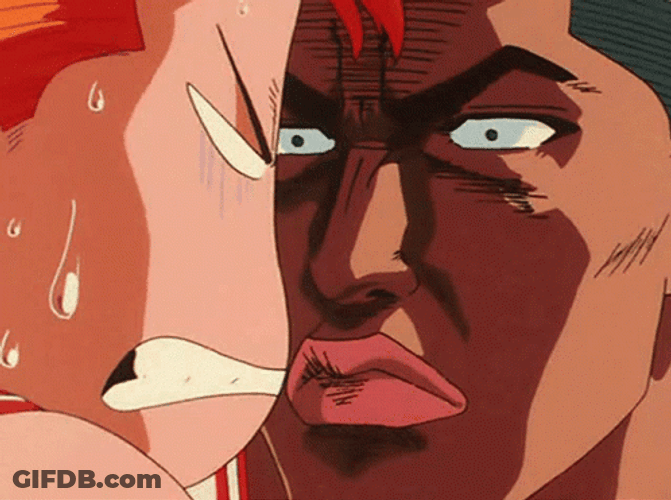 Slam Dunk Noma Vs Sakuragi Hanamichi GIF