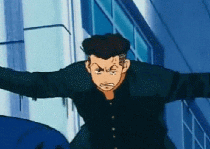 Slam Dunk Ryota Miyagi Funny Kick GIF
