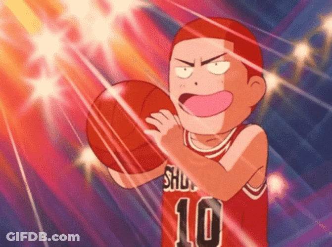 Slam Dunk Sakuragi Hanamichi Free Throw Shot GIF