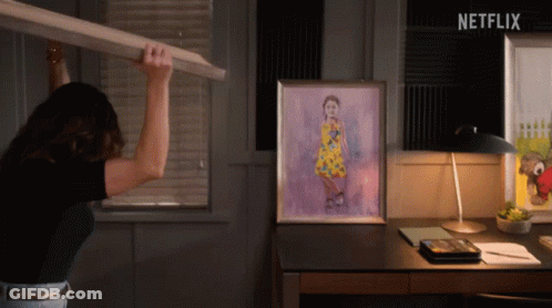 Slamming A Picture Frame Judy Hale GIF