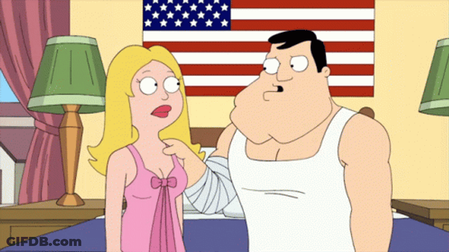 Slap Fight American Dad Funny GIF