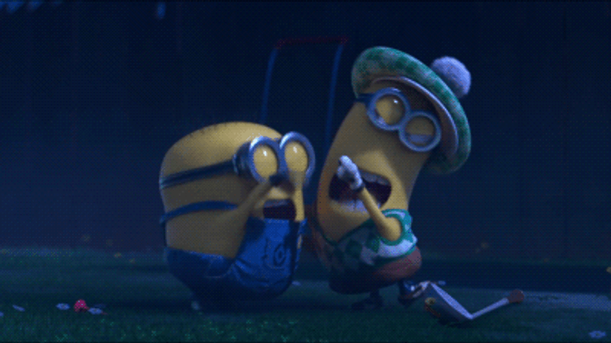 Slap Fight Despicable Me Minions GIF