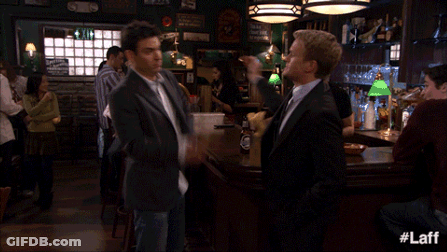 Slap Fight HIMYM GIF