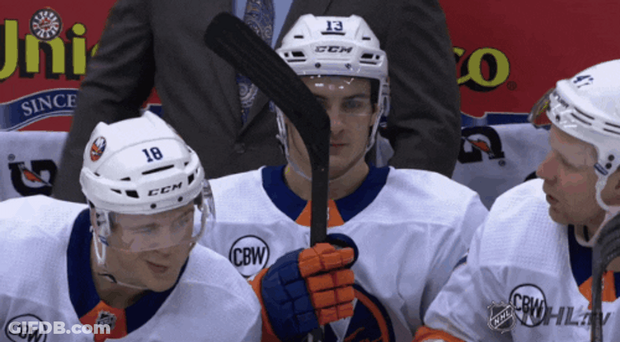 Slap Fight Ice Hockey GIF