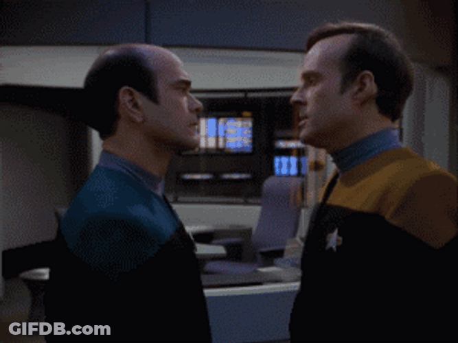 Slap Fight Star Trek GIF