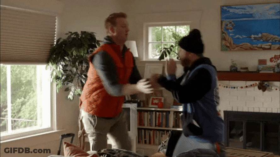 Slap Fight Stop It Hug GIF