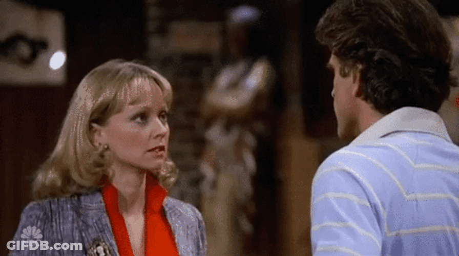 Slap Fight Ted Danson Shelley Long GIF