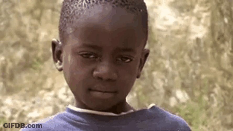 Slapped African Kid GIF