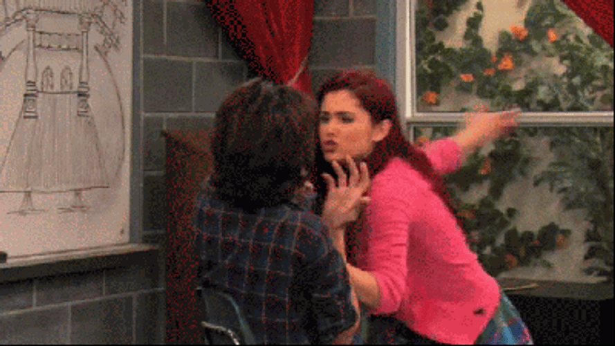 Slapping Cat Valentine Victorious GIF