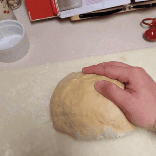 Slapping Knead Dough GIF