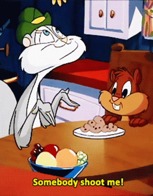 Slappy Squirrel Shoot Me GIF