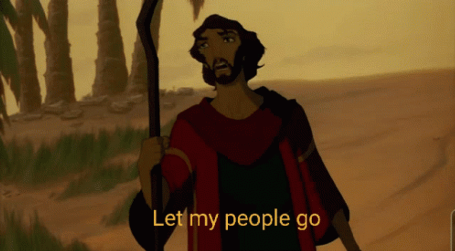 Slavery Free My People Moses GIF