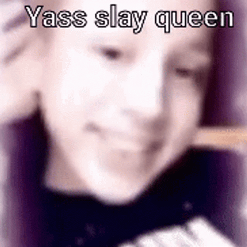 Slay Queen Gay Boy Flying Kiss GIF