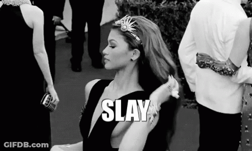 Slay Zendaya Met Gala 2015 Hair Flip GIF