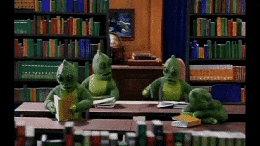 Sleekstak In The Library GIF