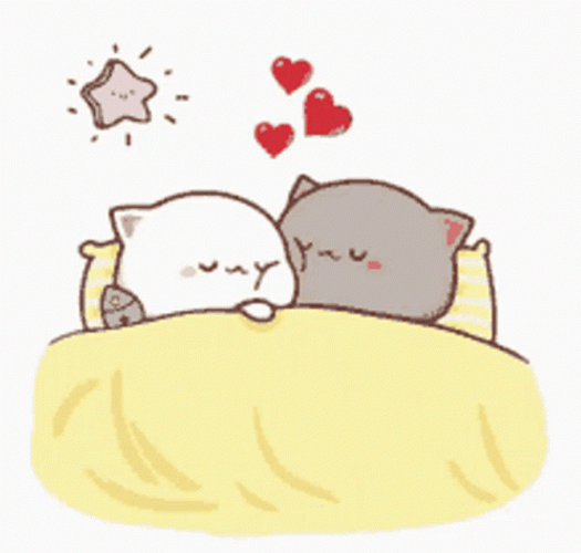 Sleep Cute Couple Peach And Goma Sweet Cuddles GIF