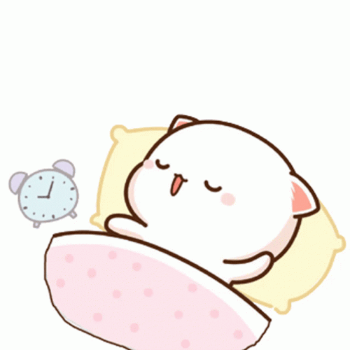 Sleep Cute Goma In A Pink Blanket GIF