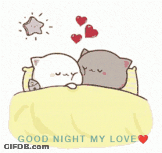 Sleep Cute Peach And Goma Goodnight My Love GIF