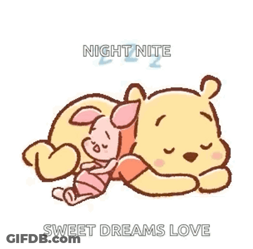 Sleep Cute Winnie The Pooh And Piglet GIF