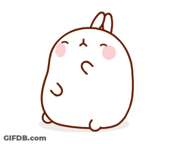 Sleep Cute Yawn Molang GIF