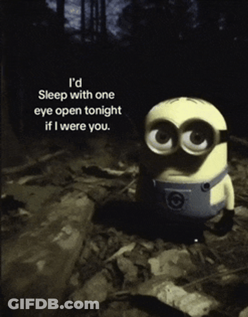 Sleep With One Eye Open Meme GIF
