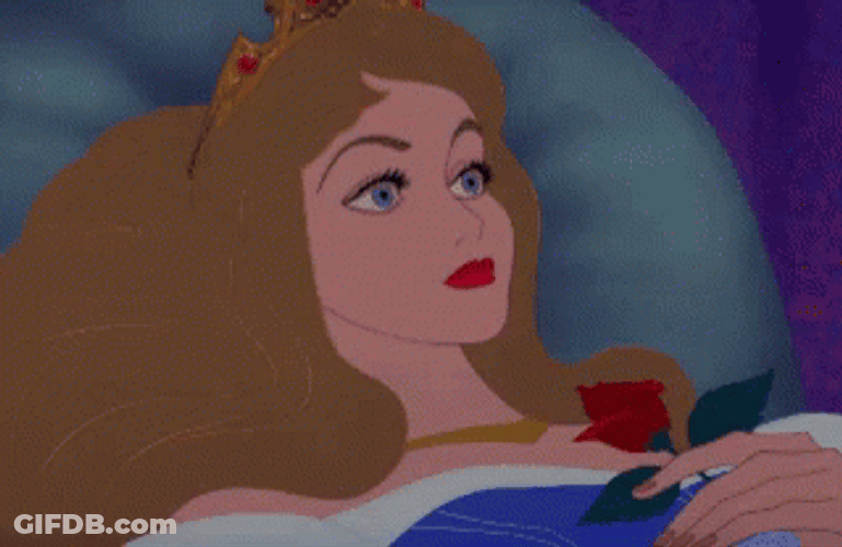 Sleeping Beauty Smiling GIF