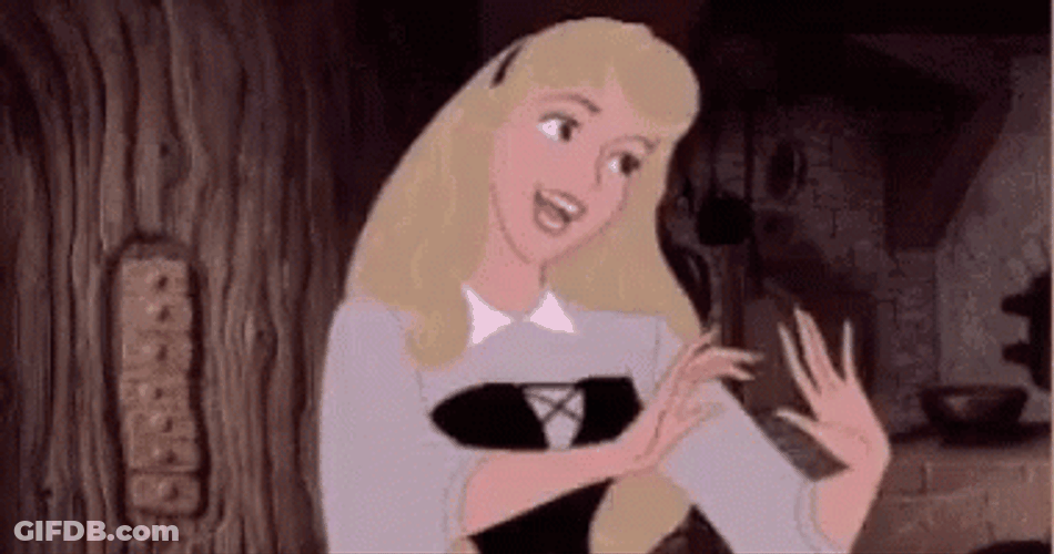 Sleeping Beauty Turning Around GIF