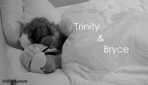 Sleeping Couple Black And White Trinity Bryce GIF
