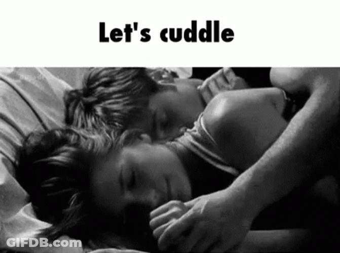 Sleeping Couple Cuddling GIF