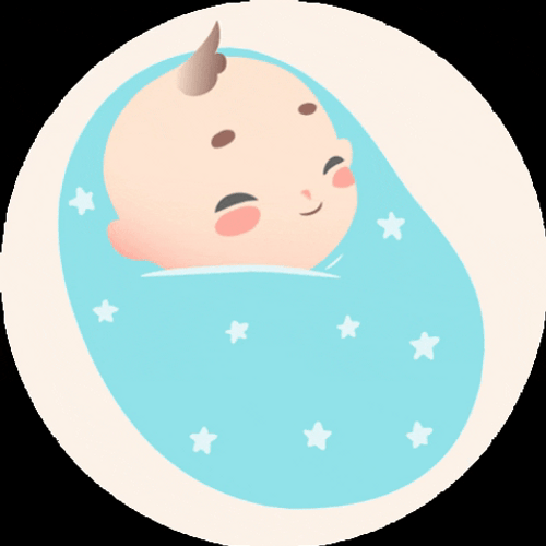 Sleeping Cute Baby Boy Smile GIF