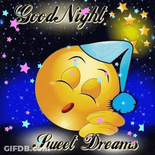 Sleeping Emoji Dobranoc GIF