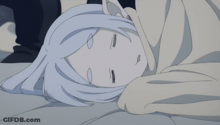 Sleeping Frieren Cute Face GIF