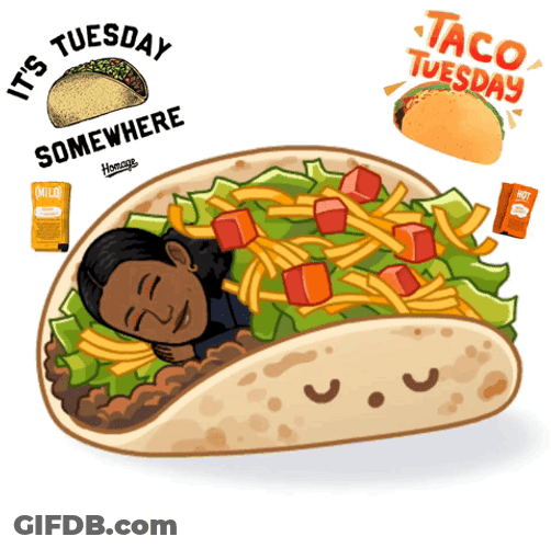 Sleeping Girl Funny Taco Tuesday GIF