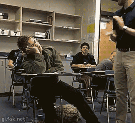 Sleeping In The Classroom GIF