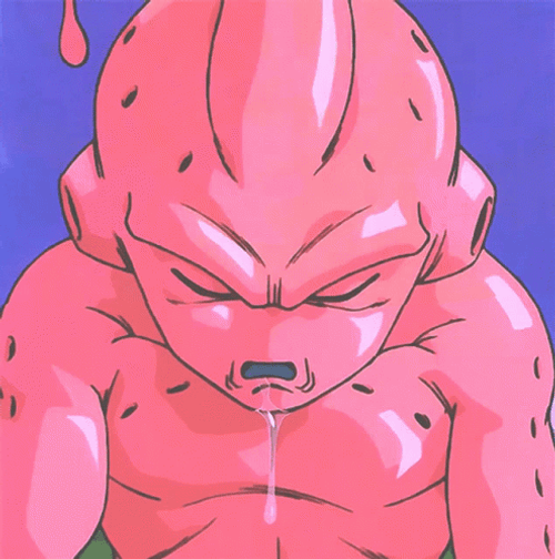 Sleeping Kid Buu Salivating GIF