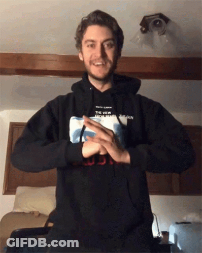 Sleeping Lion In Bed Saying Good Night Lucas & Friends GIF