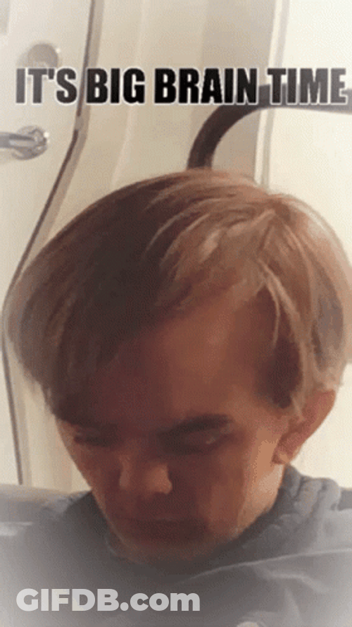 Sleeping Man With A Big Brain Meme GIF