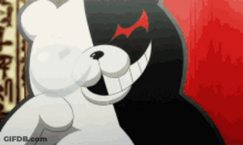 Sleeping Monokuma Snoring GIF