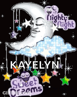 Sleeping Moon Kayelyn GIF